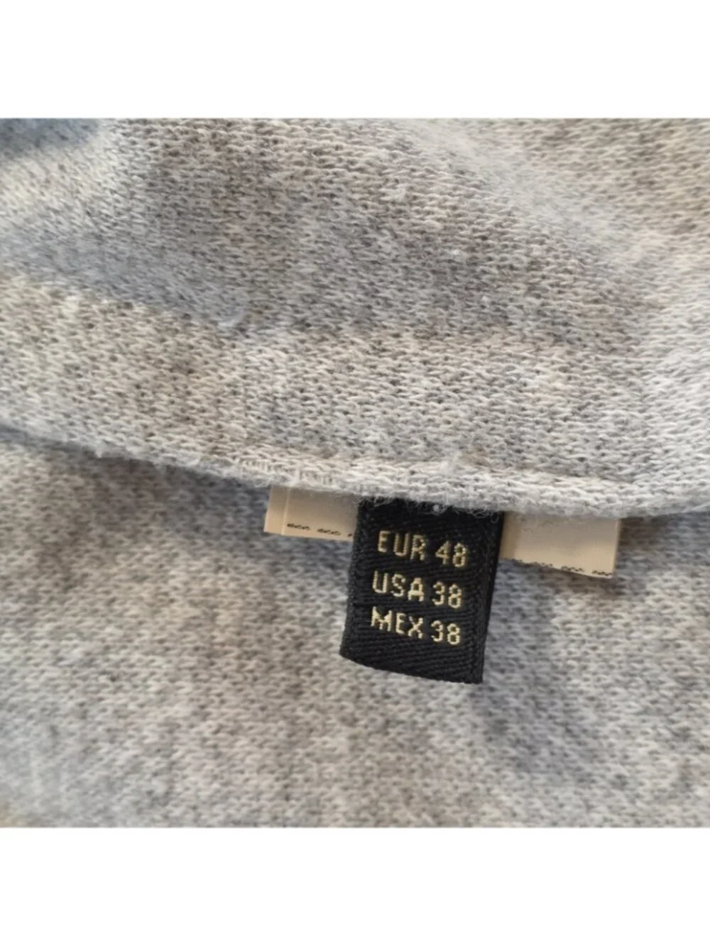Massimo Dutti Knit Blazer Mens 38R / EU 48 Gray Unstructured Microtextured Edgy